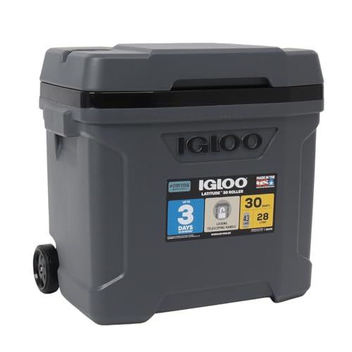 イグルー igloo クーラーボックス 28.5L 保冷 ラティチュード LATITUDE 30 ROLLER 35049 キャスター付き ハードクーラー ハンドルm 93a65d63