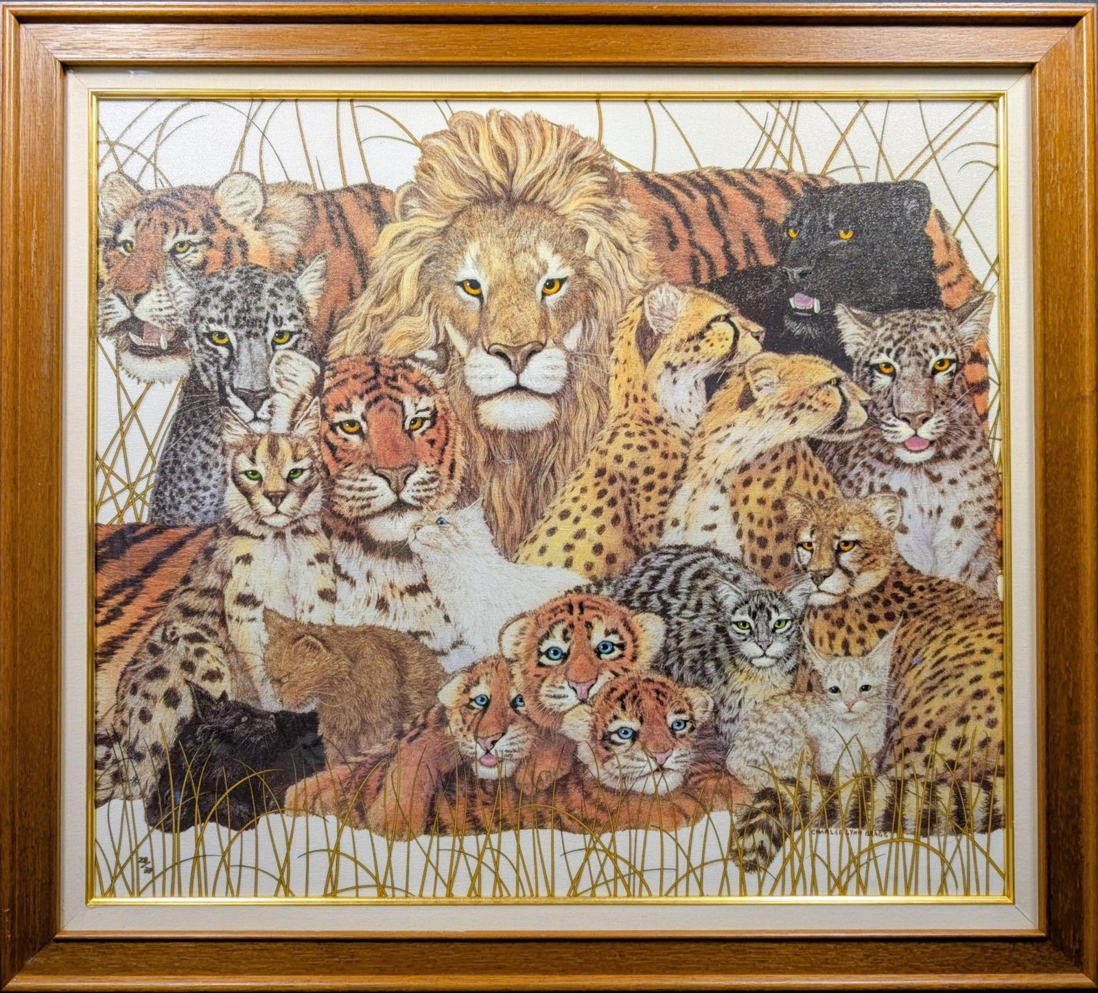 「猫のジル」4号サイズ　油絵　よこたさよ作品 猫のジル」4号サイズ 油絵 よこたさよ作品 原画 「ある日こねこ