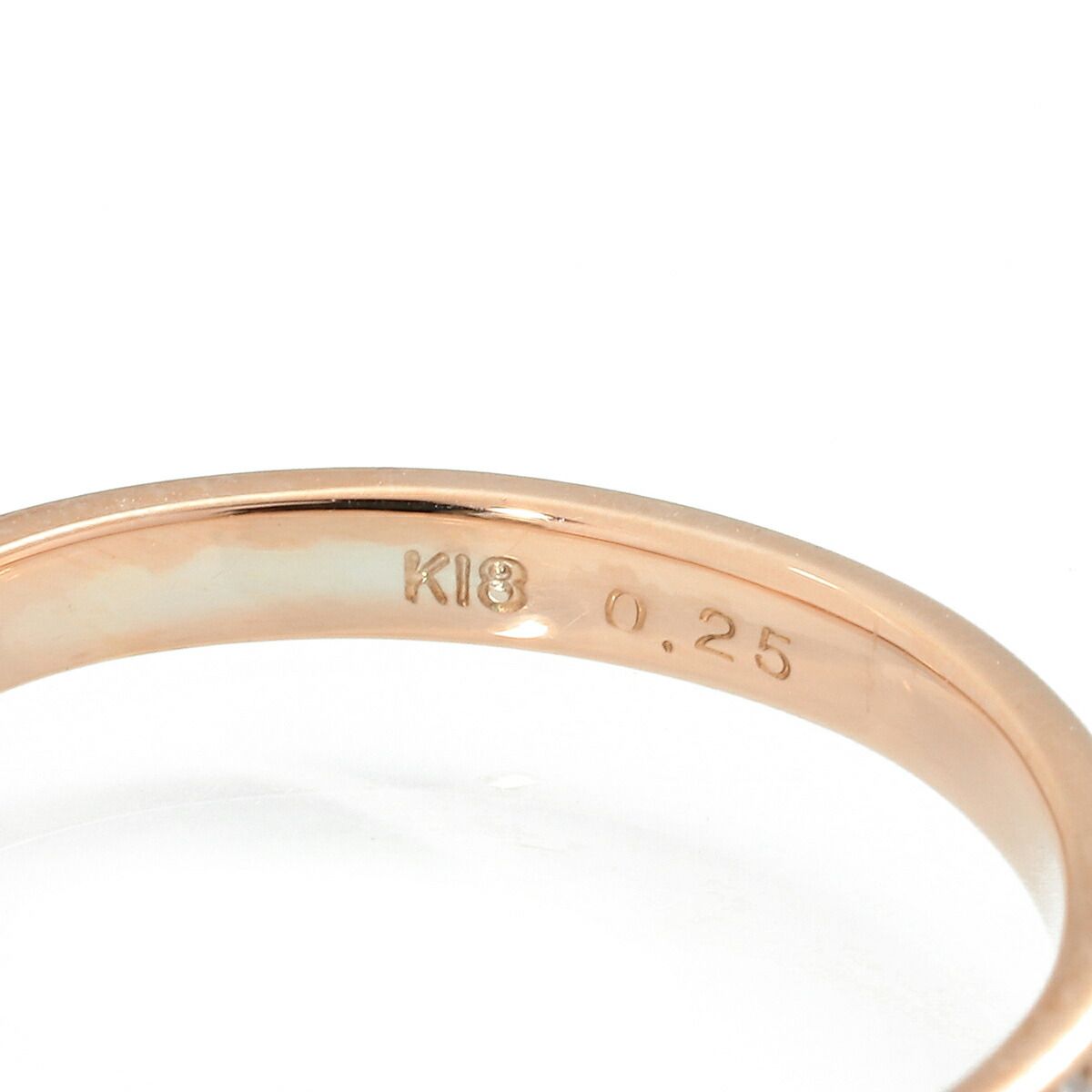 リング 指輪 ダイヤモンド 0.25ct K18 11号 中古 プレラブド 返品OK  
