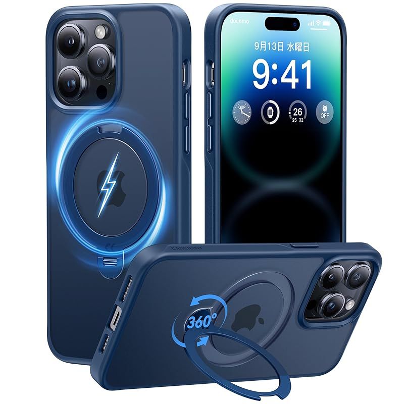 15 2024最高傑作u0026定点360度回転 Pro ケース iPhone 360度回転 CASEKOO iPhone 15 Pro ケース 2024最高傑作＆定点360度回転