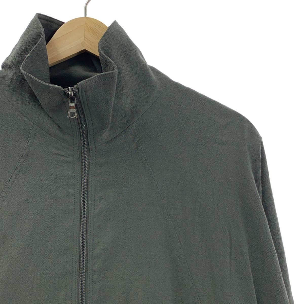 blurhms | ブラームス | 2025SS | Wool Rayon Silk Track Jacket | フルジップ トラック オーバー ジャケット | 3 | グレー系 | メンズ