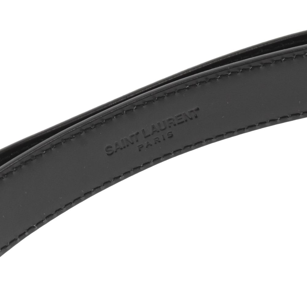 SAINT LAURENT ベルト 3連 クロコ LAURENT SAINT 3連バックル クロコ3