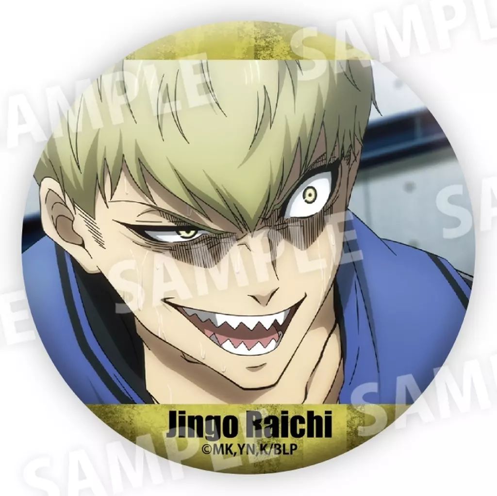 中古】バッジ・ビンズ 雷市陣吾G 「ブルーロック 雷市陣吾だけ缶バッジ