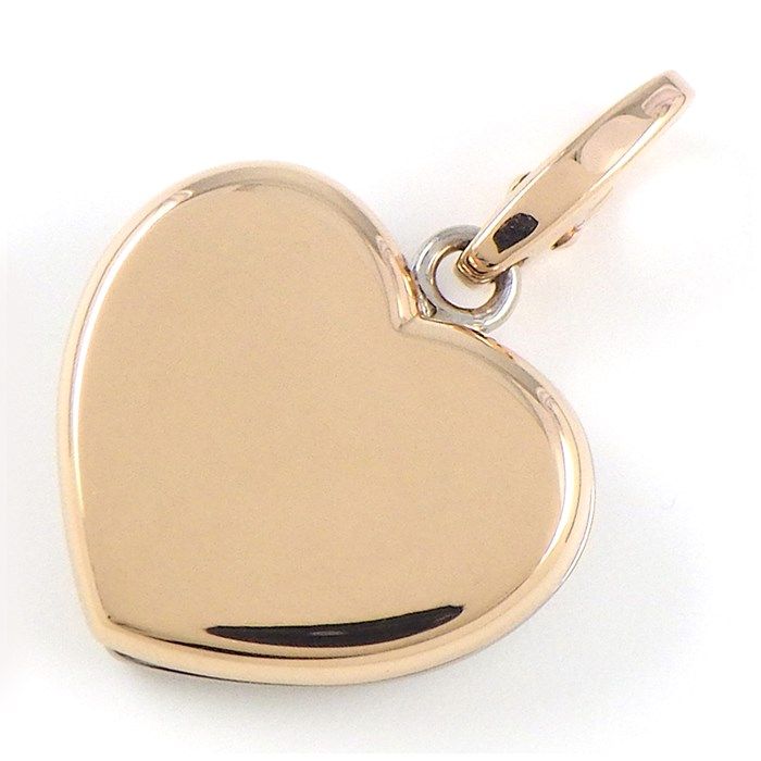 カルティエ Cartier チャーム ペンダントトップ ハート K18PG K18WG 【中古】