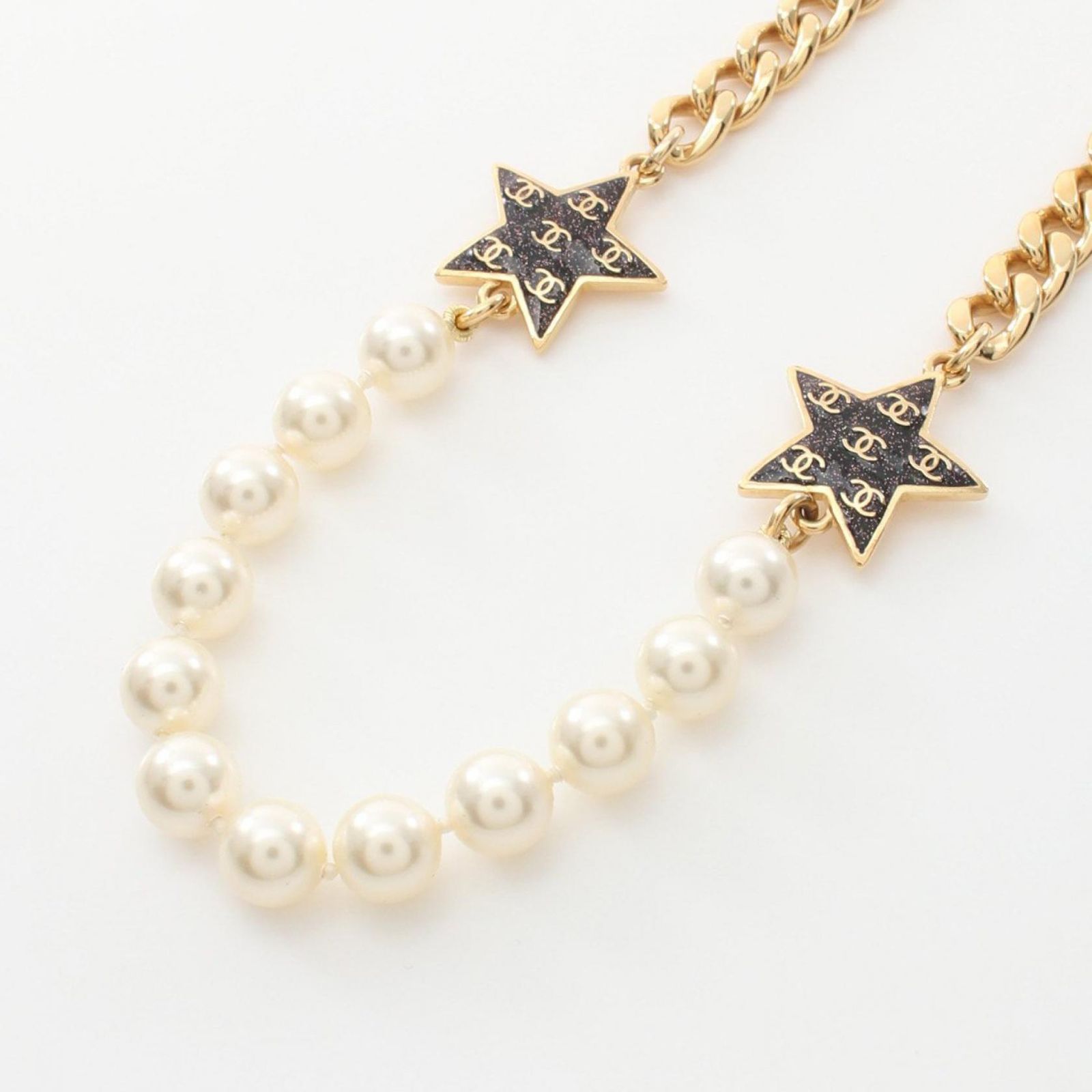 シャネル CHANEL ネックレス ココマーク スター ゴールド