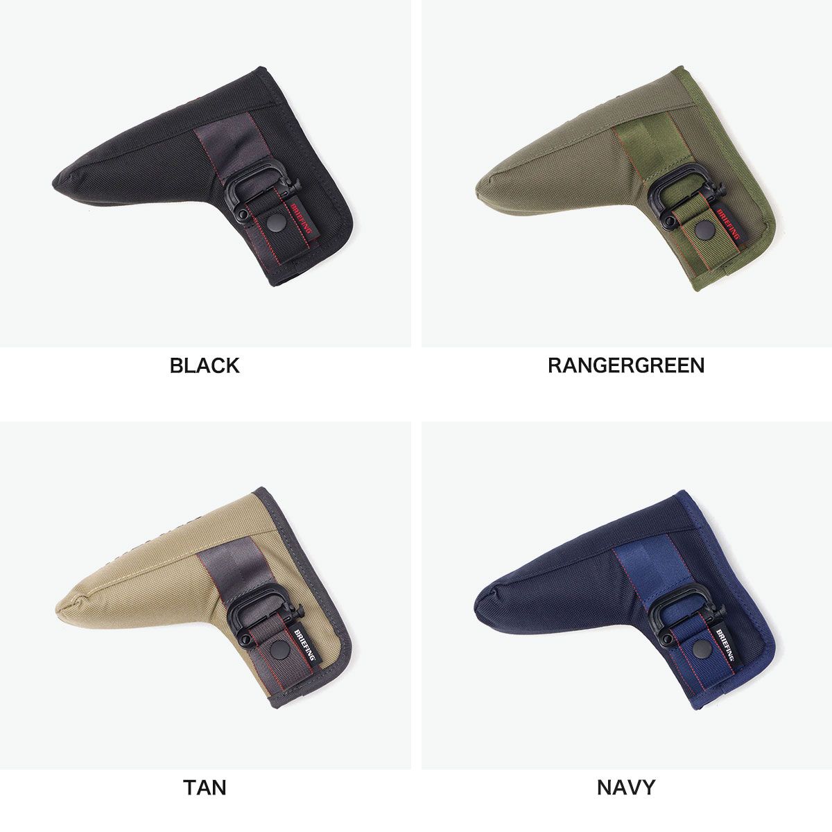 日本正規品 ブリーフィング ゴルフ ヘッドカバー ブランド パター BRIEFING GOLF カバー クラブカバー パターカバー ピンタイプ マグネット 撥水 軽量 STANDARD SERIES PUTTER COVER STD BRG253G22