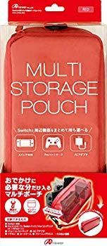 【中古】Switch用マルチ収納ポーチ (レッド) mxn26g8