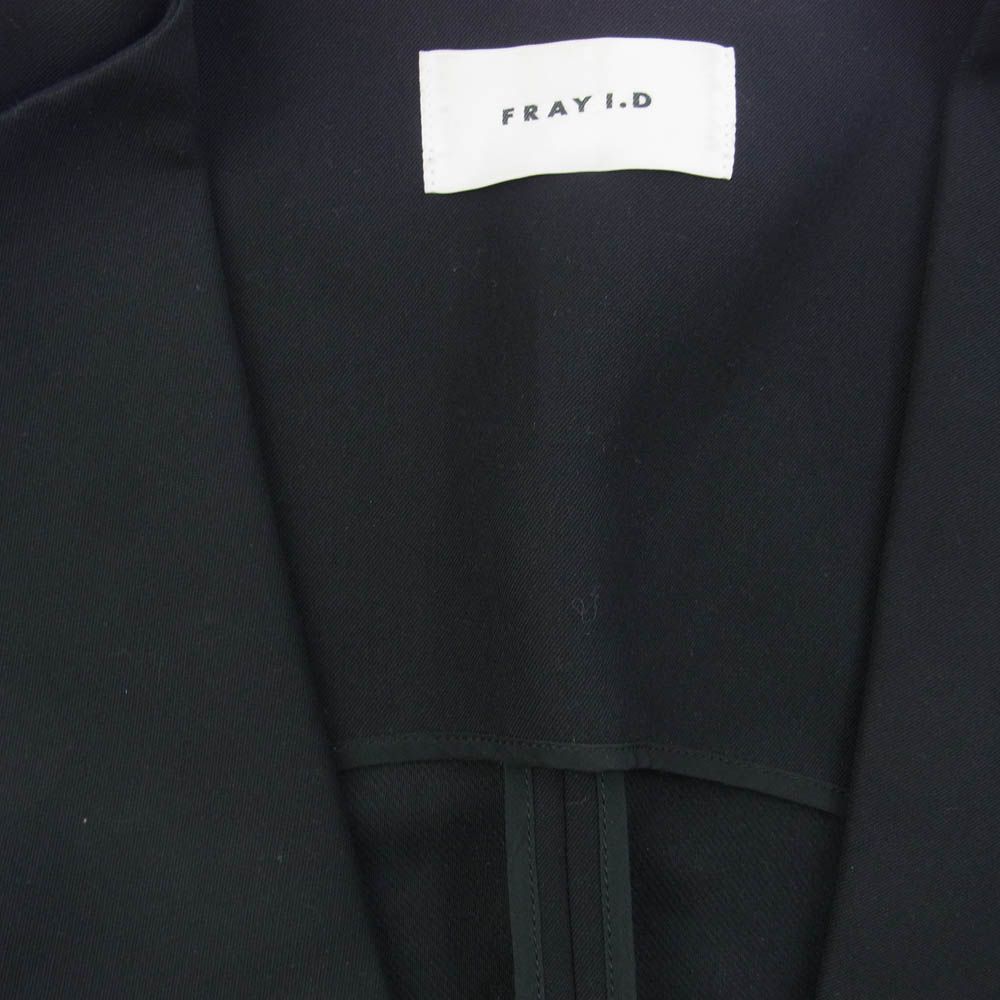 フレイアイディー FRAY I.D 23SS バックベルトデザインボックスジレ ベスト 1 黒 ブラック FWFJ232006 /UO レディース FRAY I.D（フレイアイディー）の「バックベルトデザインボックス