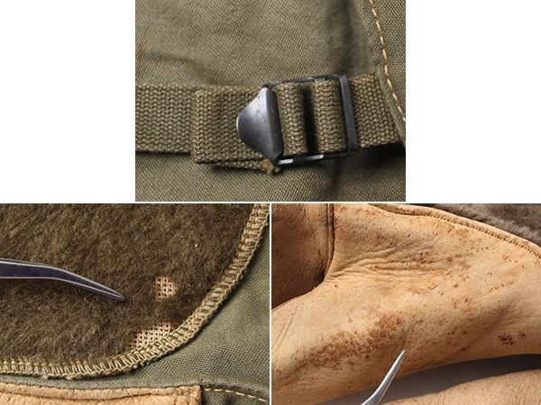 米軍 実物 USN ミトン ビンテージ40's○DEADSTOCK U.S.ARMY M-1948レザー×コットン