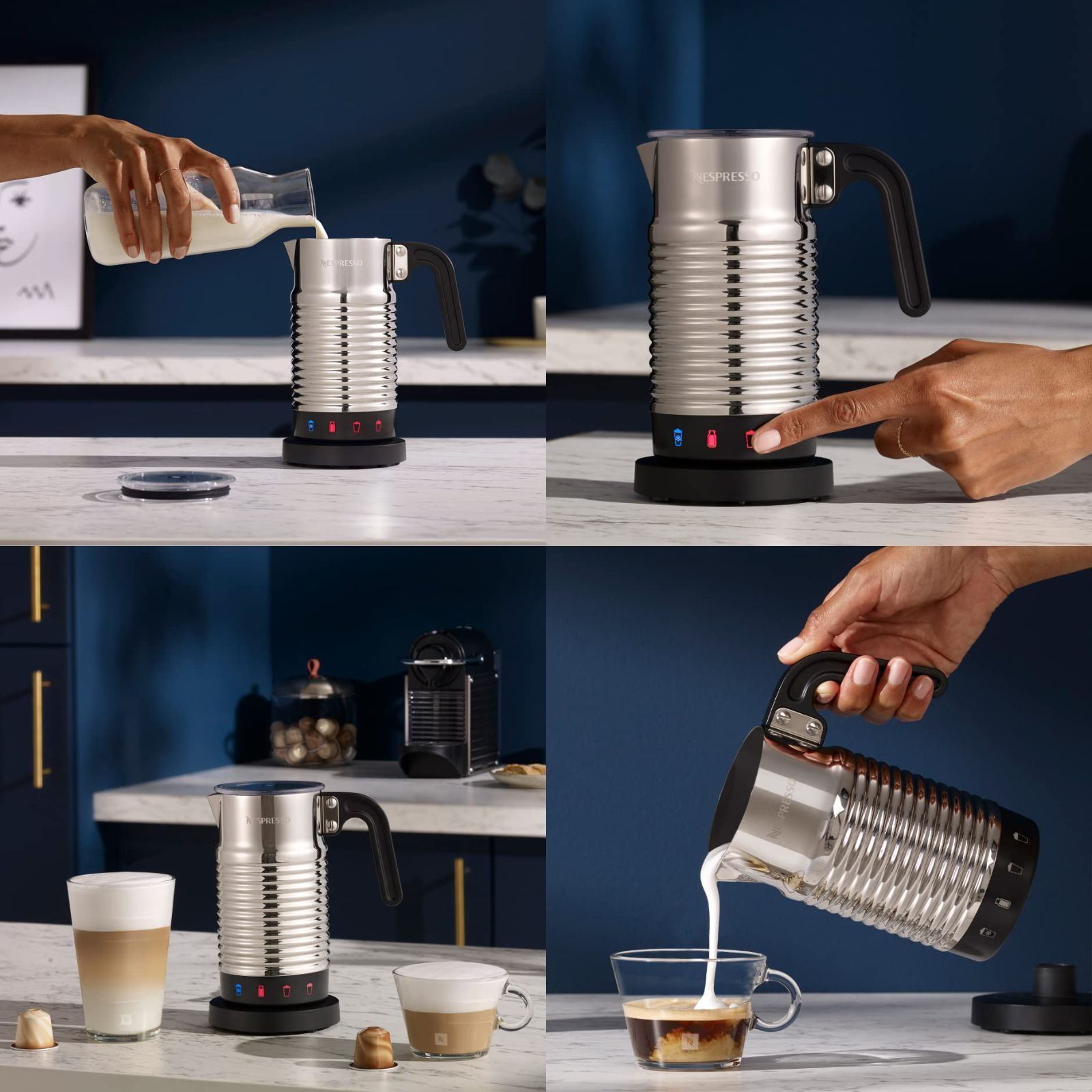 ネスプレッソ エアロチーノ4 ネスレ コーヒー カフェラテ 泡立て器 4192 Amazon.co.jp: ネスプレッソ エアロチーノ4 ミルク加熱泡立て器