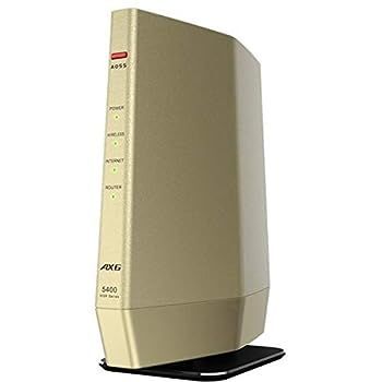 【中古】(非常に良い)BUFFALO 無線LANルーター AirStation シャンパンゴールド WSR-5400AX6-CG