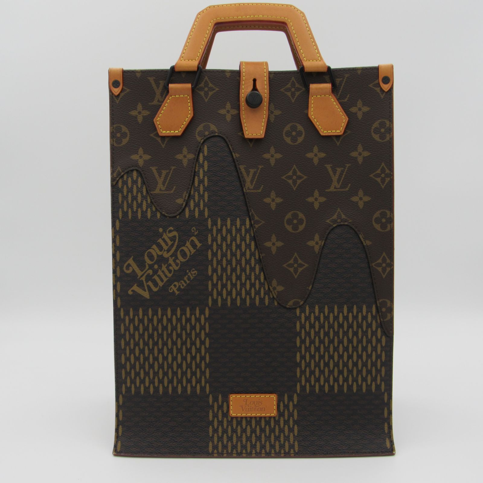 LOUIS VUITTON ルイヴィトン LOUIS VUITTON × NIGO ミニトート LVスクエアード トートバッグ バッグ PVCコーティングキャンバス レザー ダミエ・ジャイアント メンズ レディース  N40355