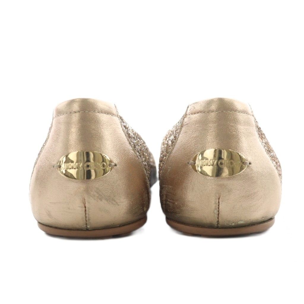 ジミーチュウ JIMMY CHOO バレエシューズ フラットシューズ ラウンド
