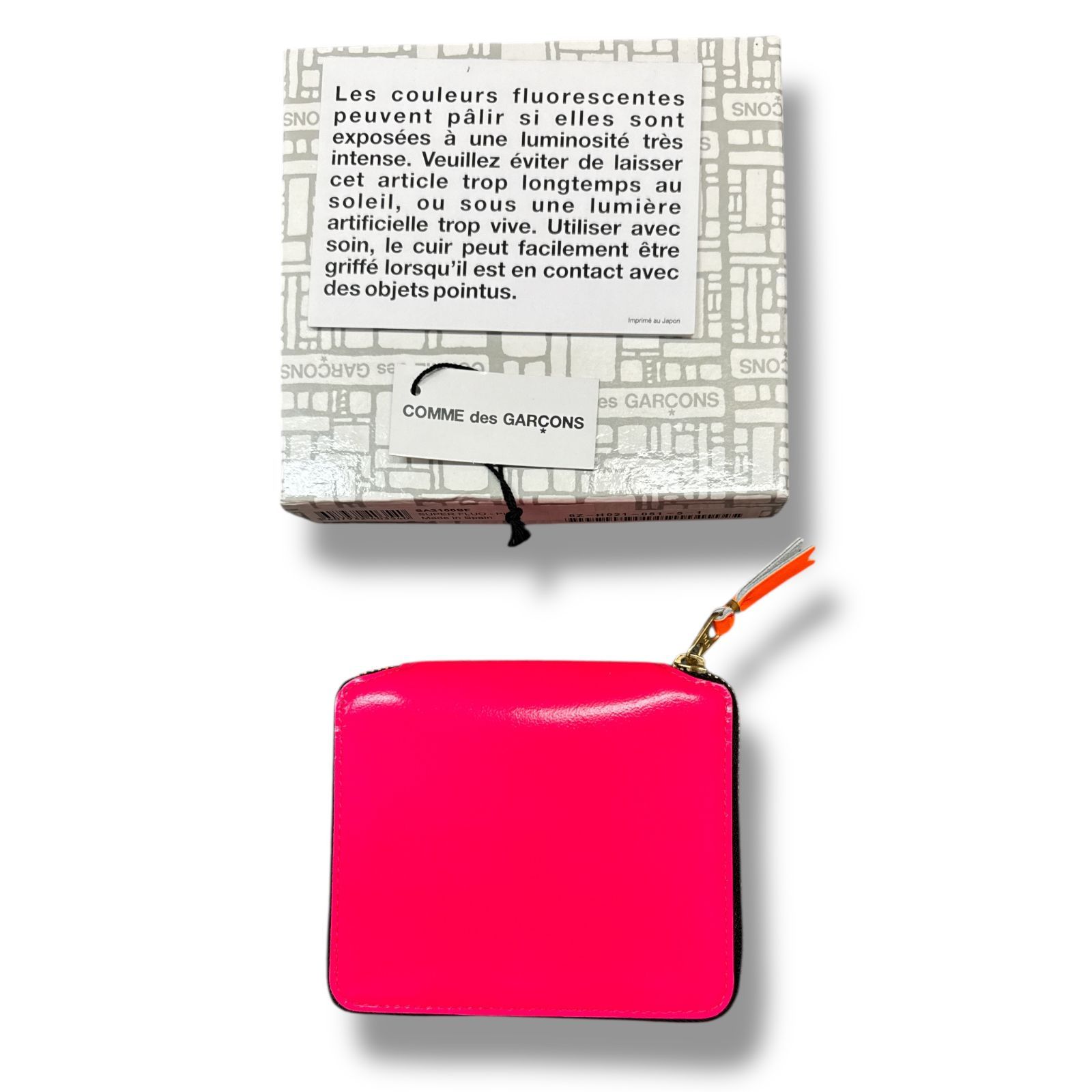 参考上代26950円 未使用品 COMME des GARCONS Wallet 25AW SUPER FLUO 