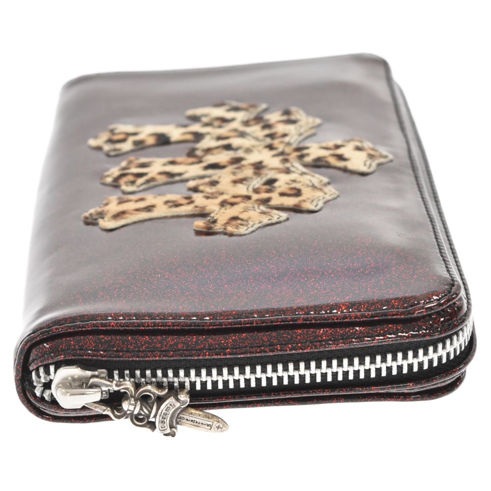 CHROME HEARTS (クロムハーツ) REC F ZIP Red Leopard Patent 3