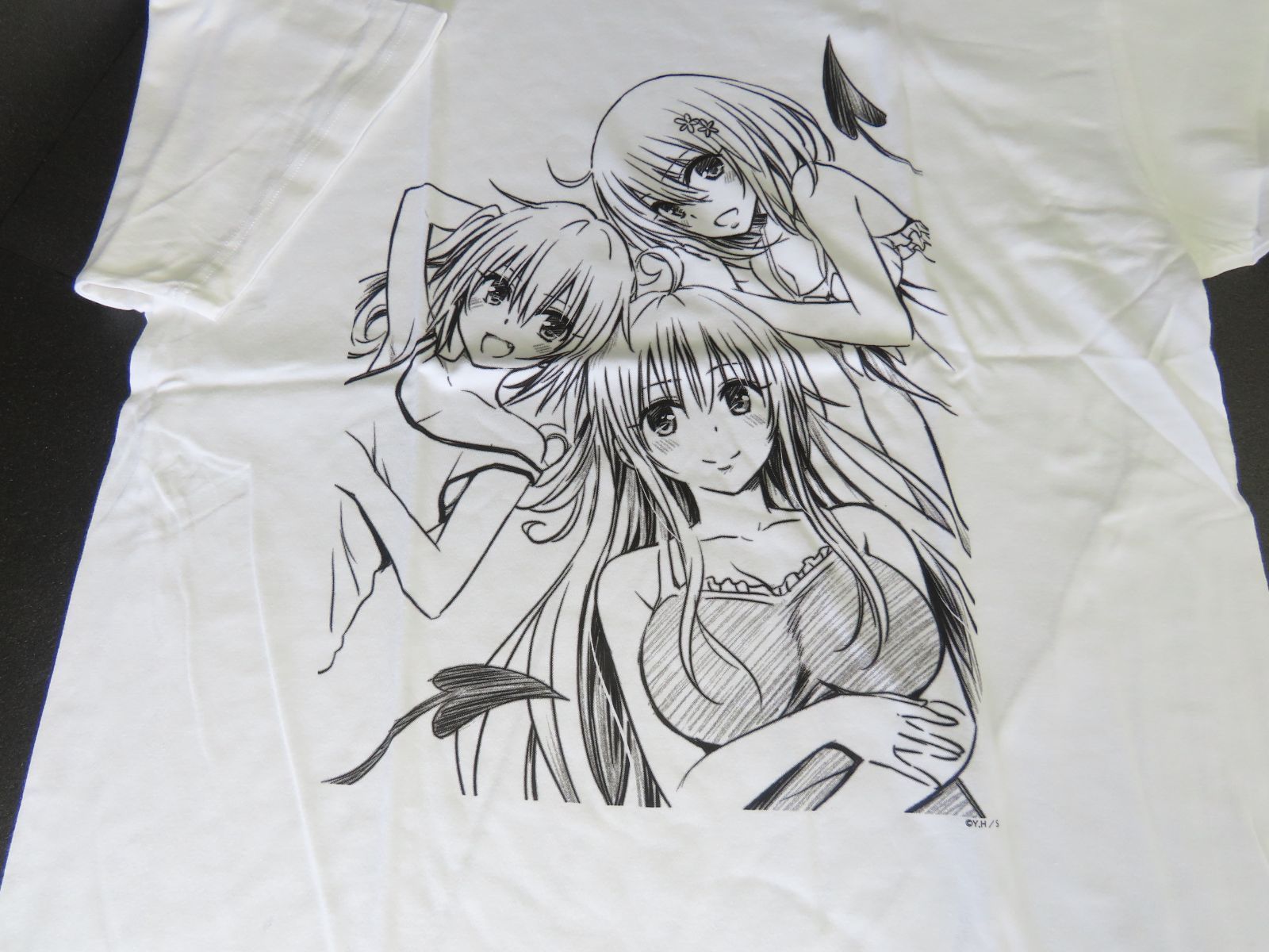 To LOVEる-とらぶる-15周年記念原画展 ビッグTシャツ　ララ・モモ・ナナ ビッグTシャツ モモ | Goo Goo Dept.