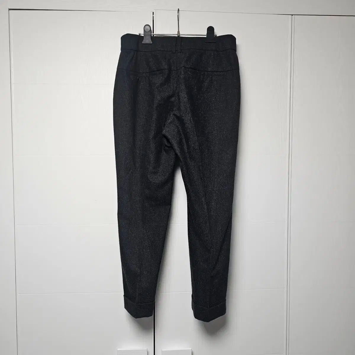 LEBEIGE ダーク グレー ターンアップ スラックス パンツ 秋冬 29 ー 30