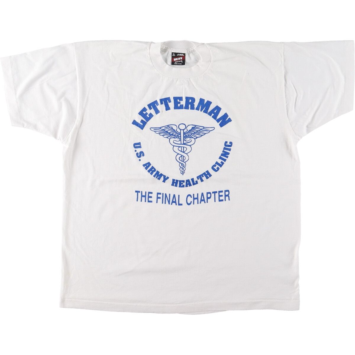 古着 90年代 フルーツオブザルーム FRUIT OF THE LOOM U.S.ARMY HEALTH CLINIC ミリタリーTシャツ USA製 メンズXL ヴィンテージ/eaa438532