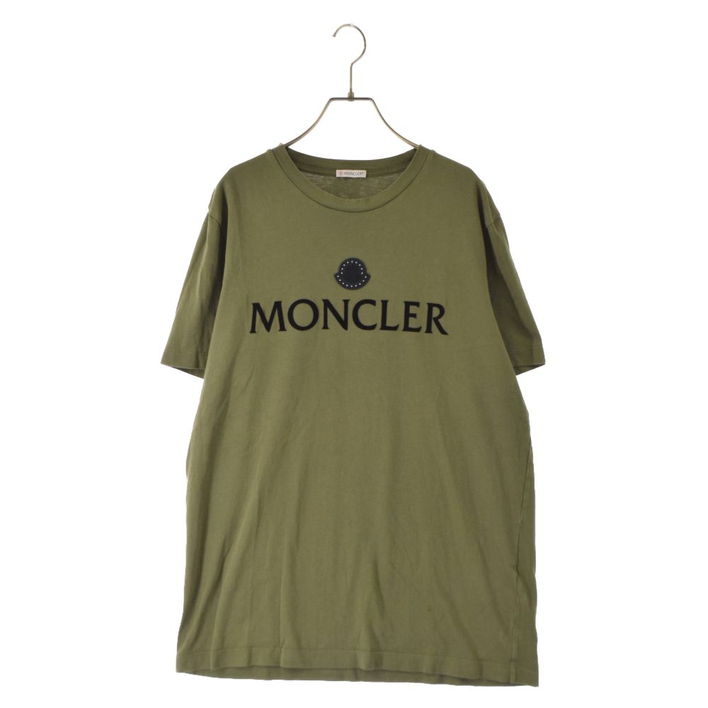 MONCLER (モンクレール) フロッキーロゴ半袖Tシャツ H20918C00007