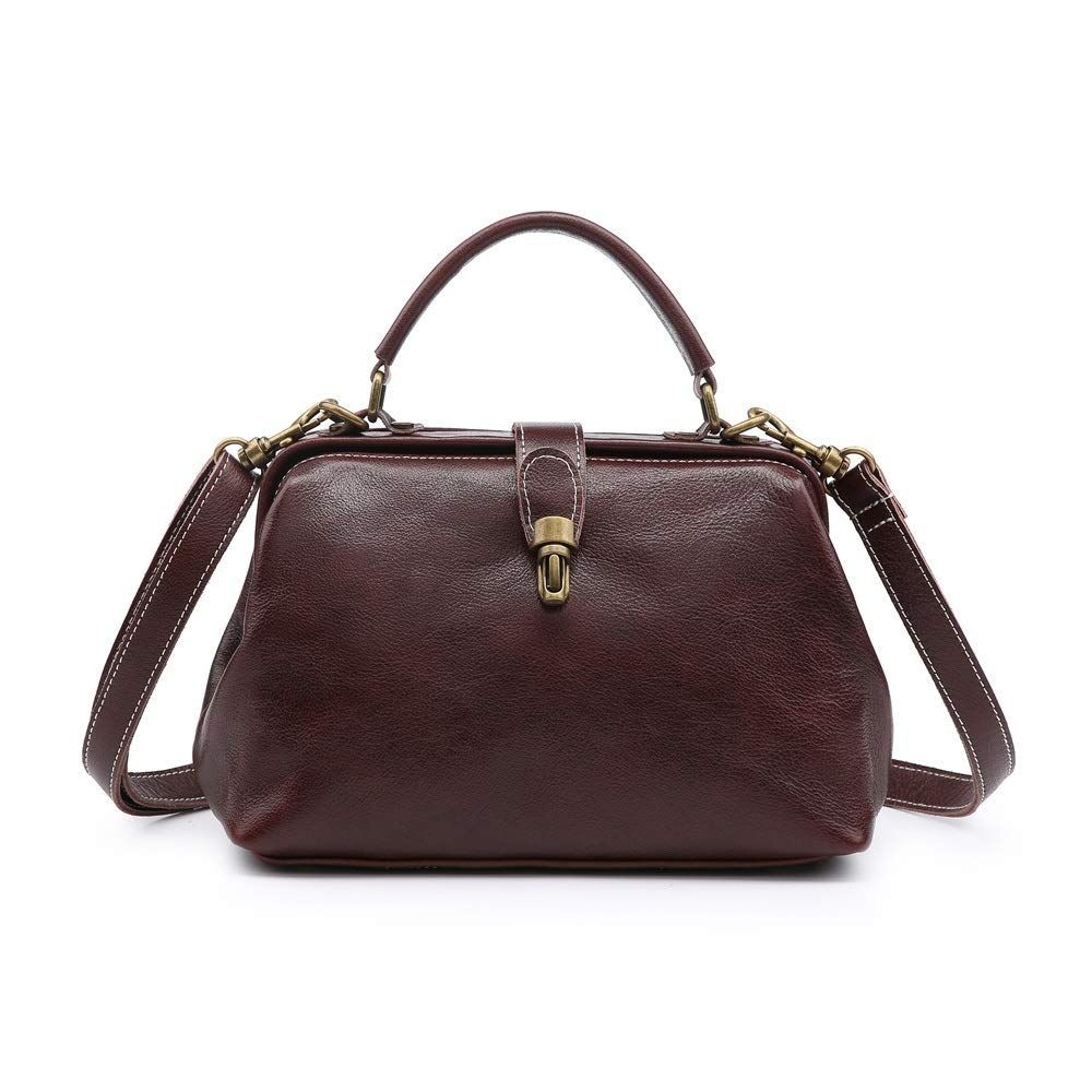 本革 口金バッグ ヌメ革 がま口バッグ 斜めがけ ショルダー