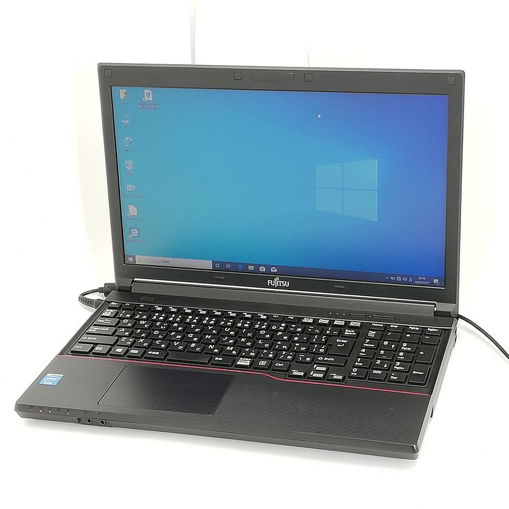 ノートパソコン 本体 FUJITSU A553/G Windows10 SSD - ノートPC