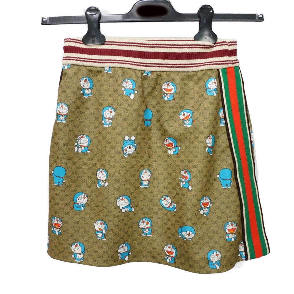GUCCI グッチ ドラえもん テクニカル ジャージー スカート 藤子