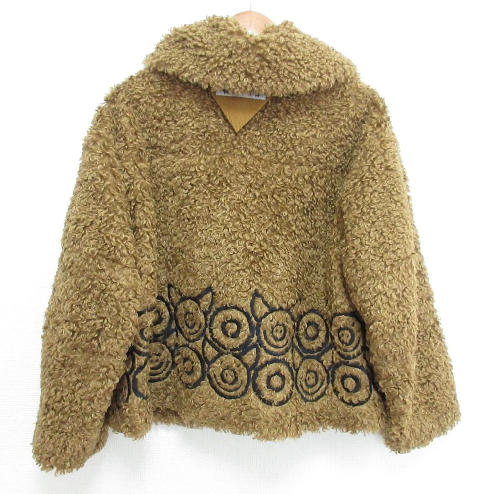 (希少)アルベロベロ　ファー　ブタさん　アニマル柄　ボタン刺繍　ジャケット アルベロベロ オレボレブラ ぶたさん刺繍 プードルファージャケット