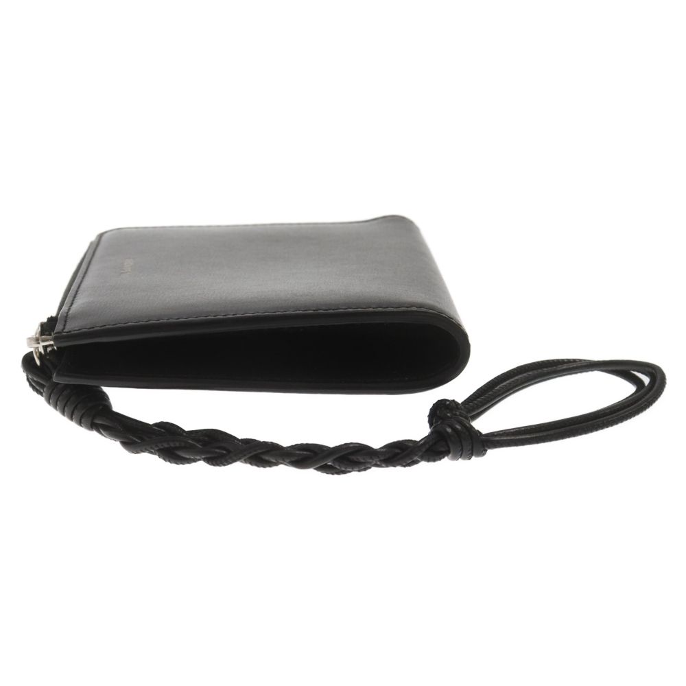 JIL SANDER (ジルサンダー) ロゴ入り ジップ レザー コイン JIL SANDER (ジルサンダー) ロゴ入り ジップ レザー コイン