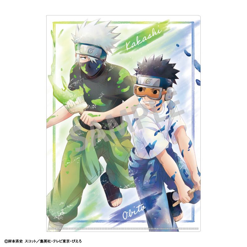 NARUTO ナルト　一番くじ　クリアファイルセット　カカシ　オビト　リン 新品/公式】NARUTO-ナルト- 疾風伝_A4シングルクリアファイル_
