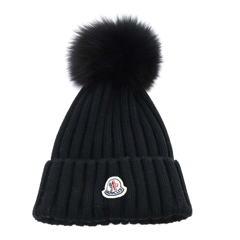 ★MONCLER BERRETTO CAP 羊毛100％ ボンボン付き ☆MONCLER BERRETTO CAP 羊毛100％ ボンボン付き