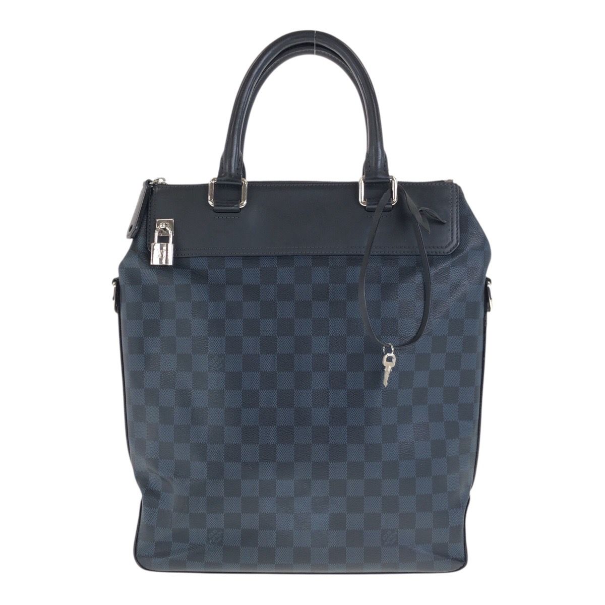LOUIS VUITTON ルイヴィトン ダミエ コバルト トート グリニッジ ブルー レザー N41351 ビジネスバッグ トートバッグ 505200