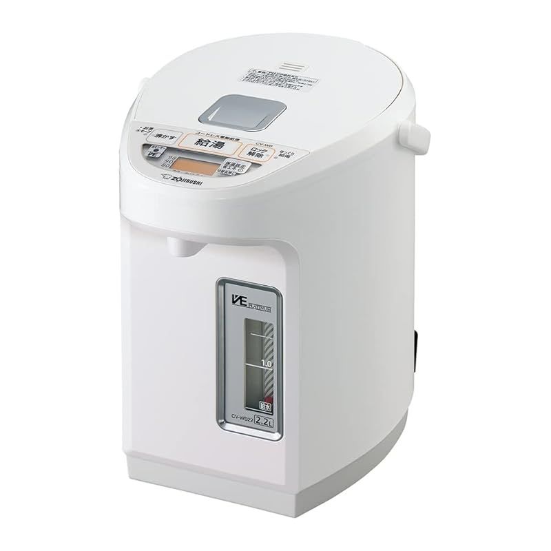 象印マホービン 電気ポット 2.2L ホワイト CV-WB22-WA