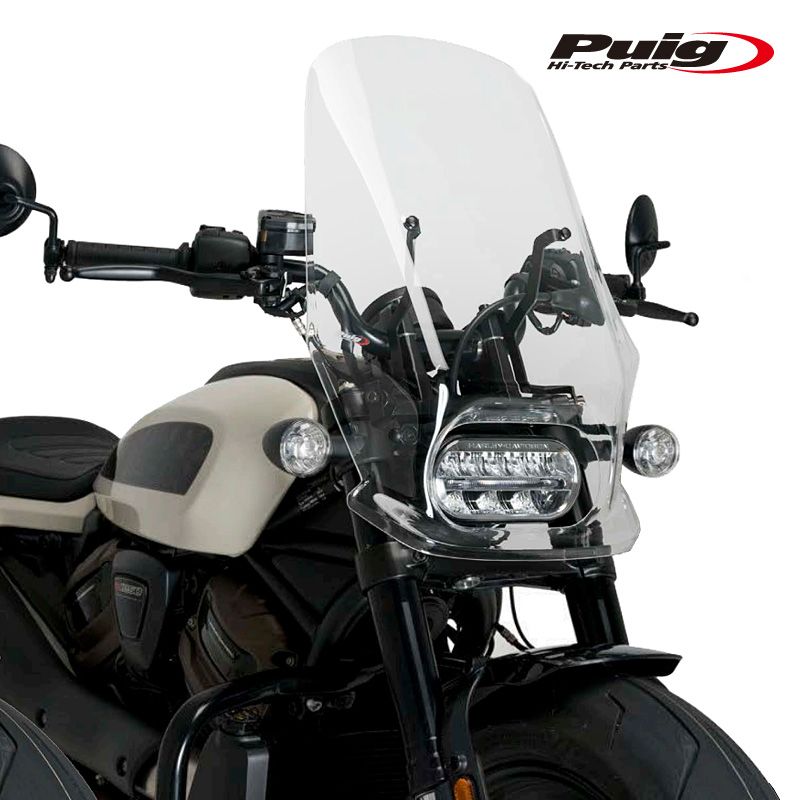 ハーレースポーツスターS用ダークスモークウィンドシールド（純正