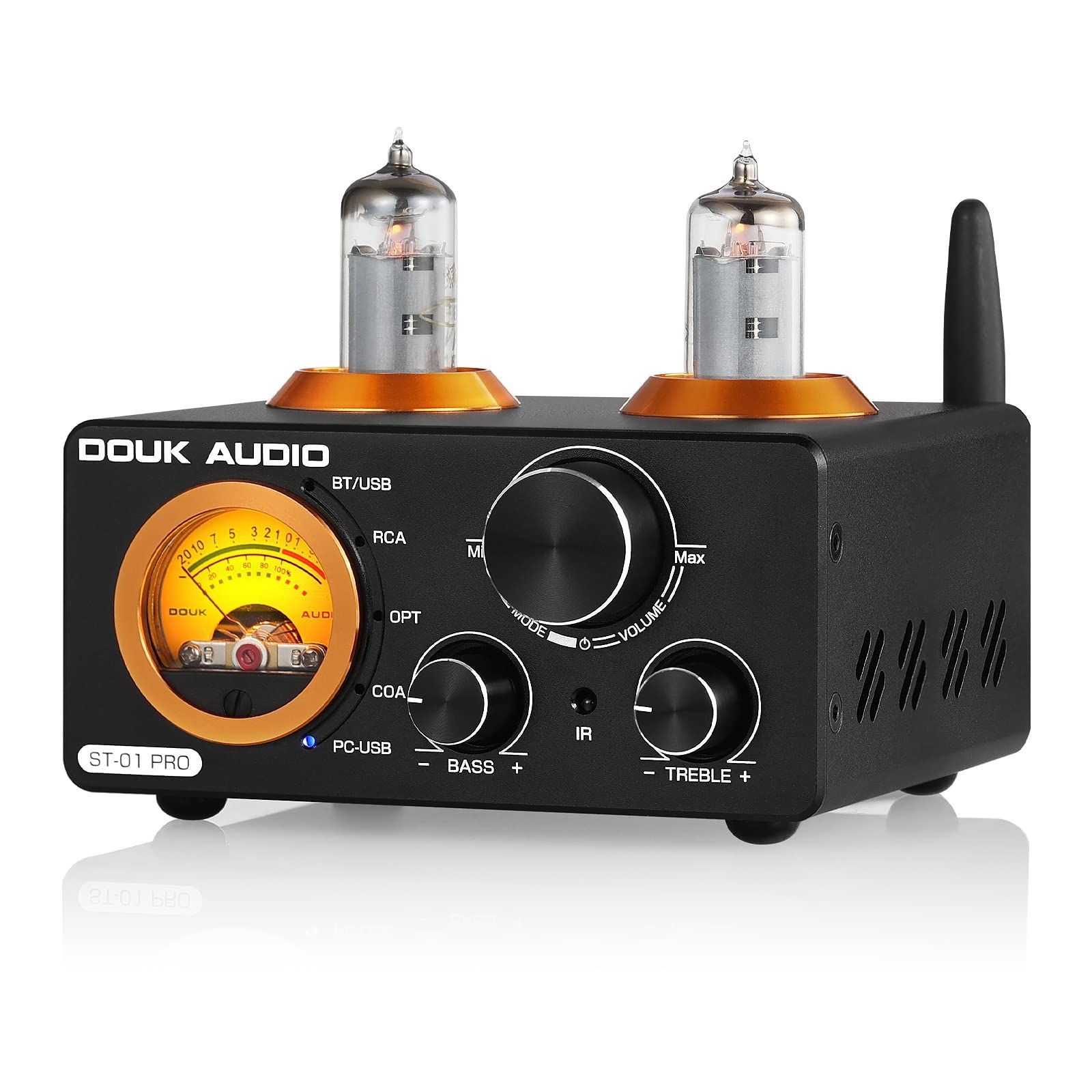 新着商品 Nobsound ST-01 PRO 6K4 Bluetooth 5.0 真空管アンプ VUメーター USB DAC COAX|OPT パワーアンプ プリアンプ