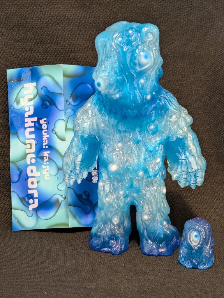 暗黒エンターテイメント ヒャクメドラ ヒトツメドラ付き クリアブルー