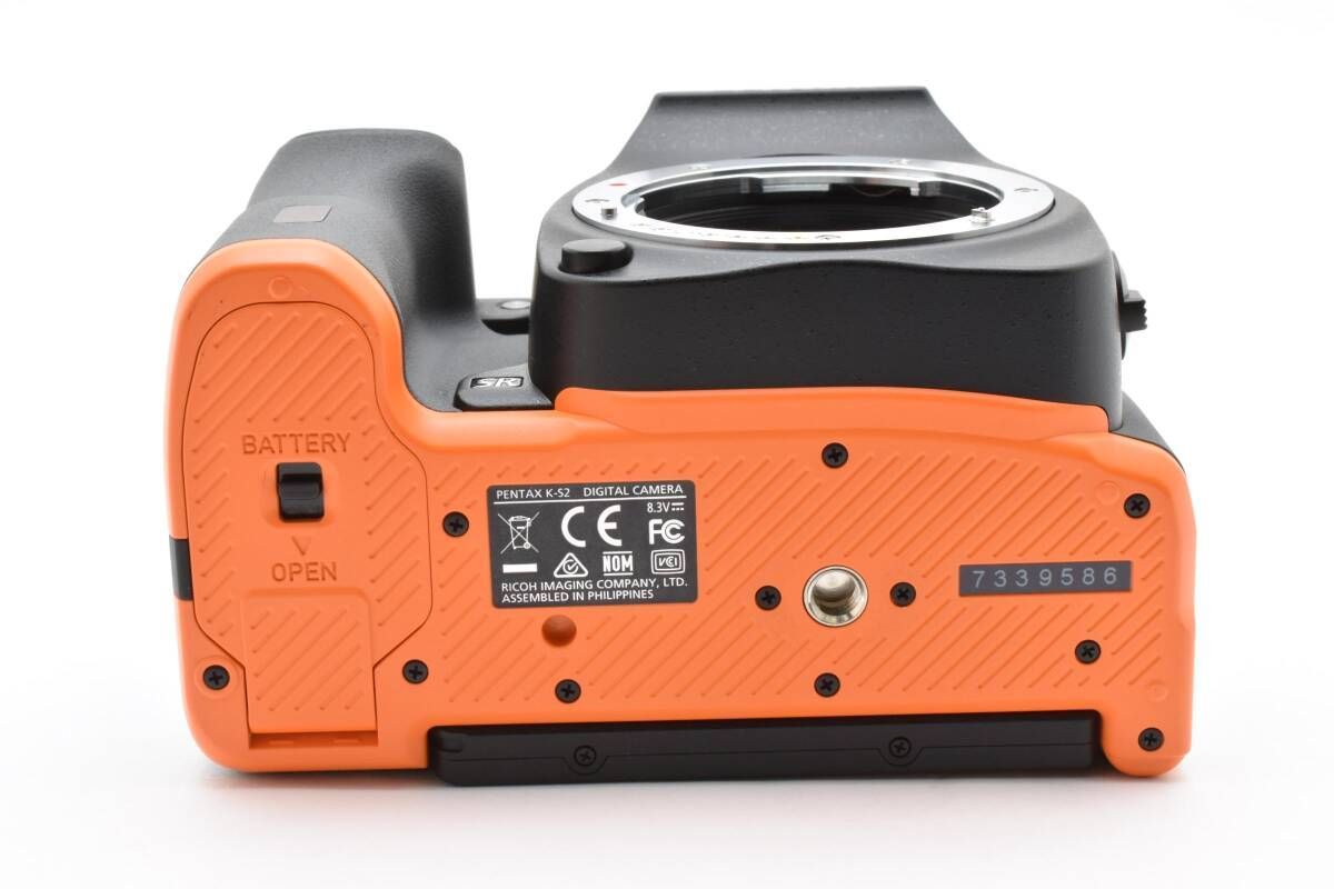 ☆外観美品☆ペンタックス PENTAX K-S2 ボディブラック×オレンジ