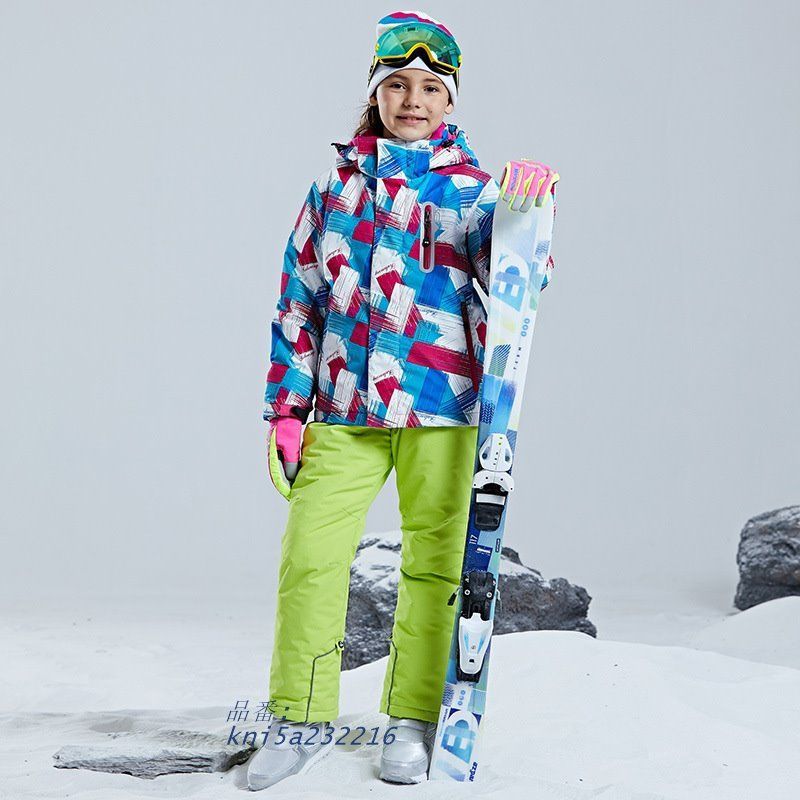 激安大特集！ キッズ スキーウェア 子供 ジュニア スノボウエア 上下セット 防寒 男の子 子供服 保温 冬 子供 女の子 超撥水 110 雪遊び ジャケット パンツ おしゃれ kni5a232216