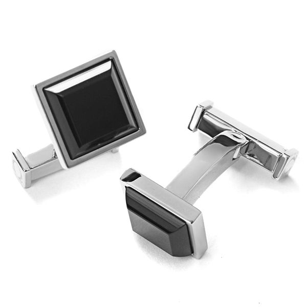 オメガ OMEGA カフス ステンレススチール レジン シルバー金具 【箱