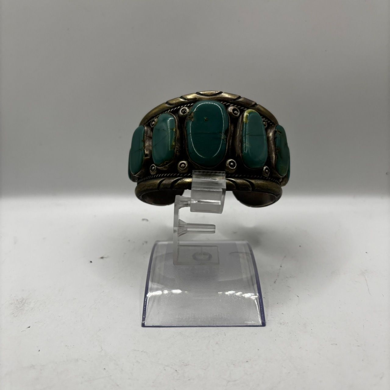 REDMEN レッドメン ターコイズ バングル SILVER シルバー 刻印 ナバホ 7石