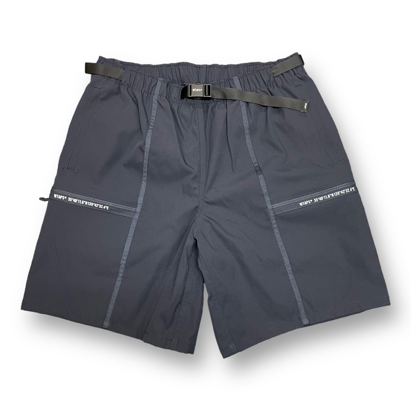 WTAPS ダブルタップス パンツ サイズ:M 23SS ジップポケット イージー ショーツ SPSS2001 / SHORTS / POLY. TWILL ブラック 黒 ボトムス ズ ボン ショートパンツ 【メンズ】【美品】