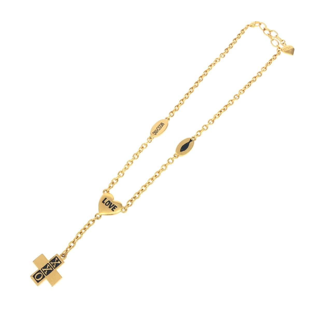 MOSCHINO モスキーノ ゴールド ネックレス ヴィンテージ レトロ MOSCHINO モスキーノ ヴィンテージ ネックレス ゴールドカラー