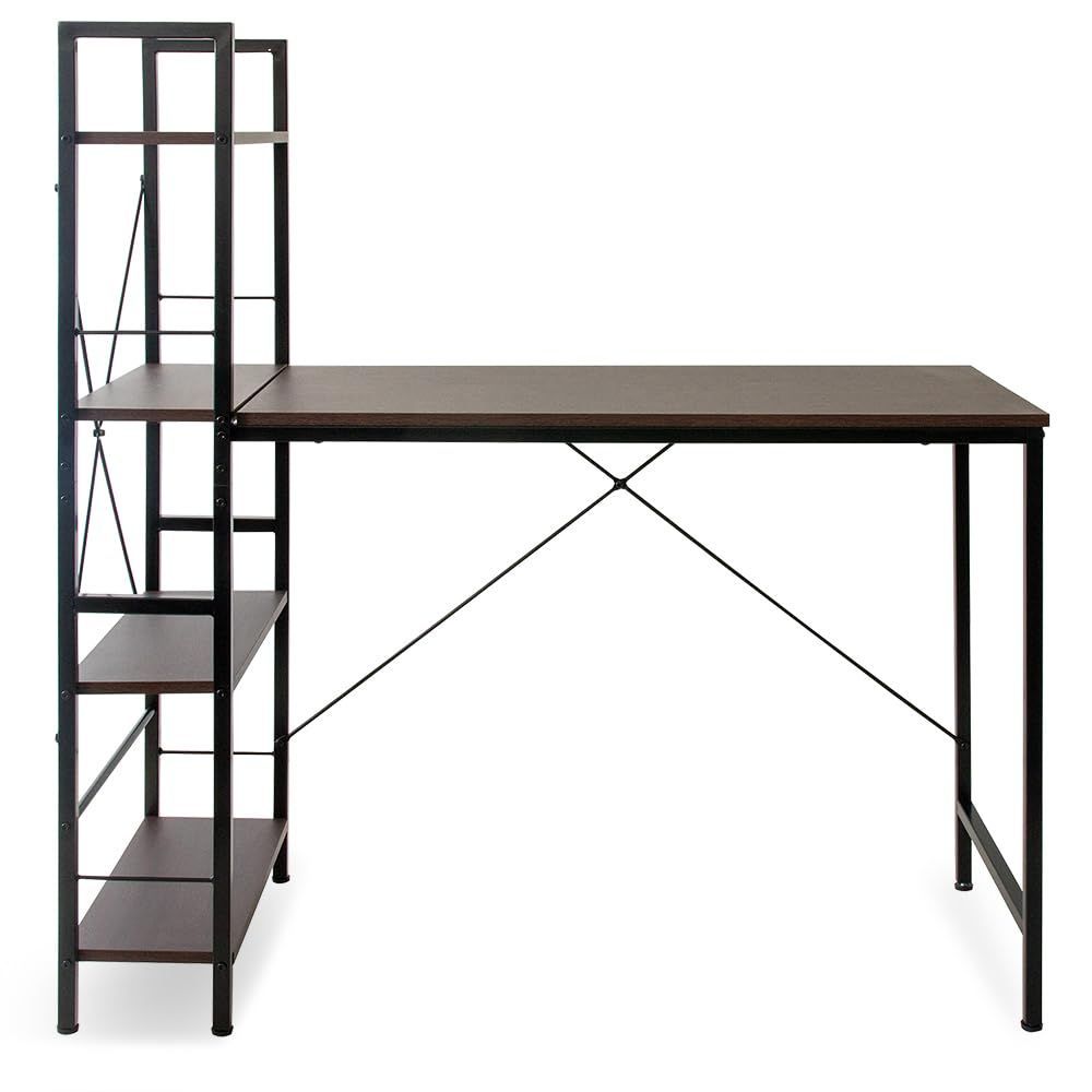 アイリスプラザ パソコンデスク デスク収納 整理 ラック付きデスク