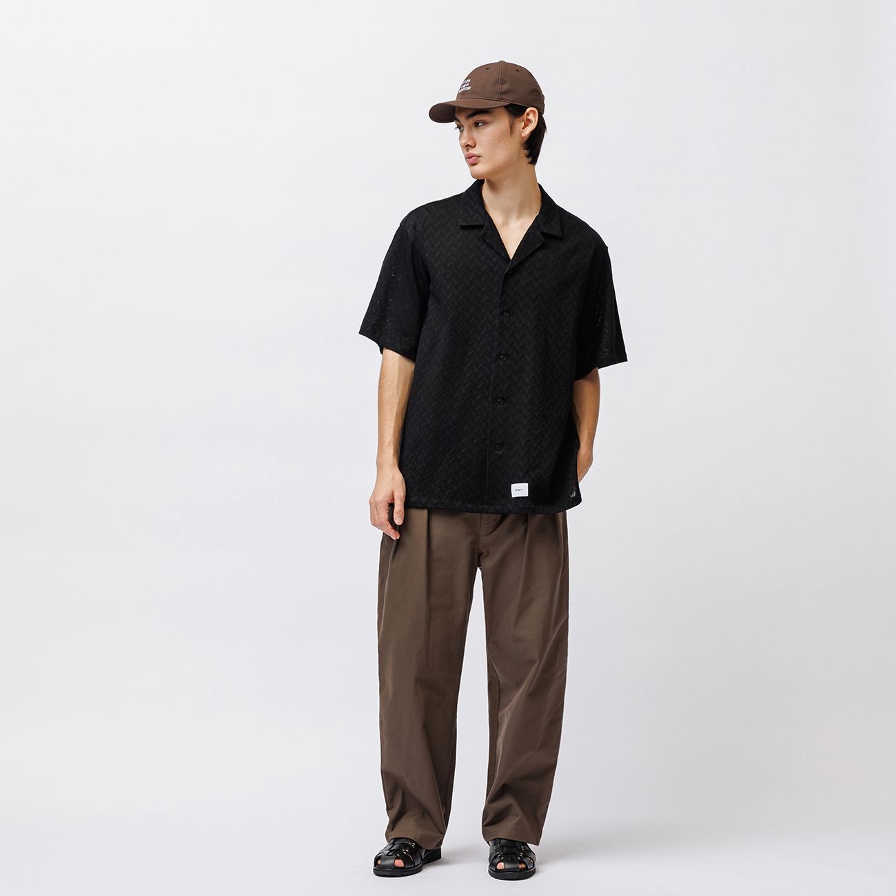 WTAPS 半袖シャツ WTAPS TXT SS CTPL HERRINGBONE TEXTILE 半袖シャツ 251TQDT-SHM08