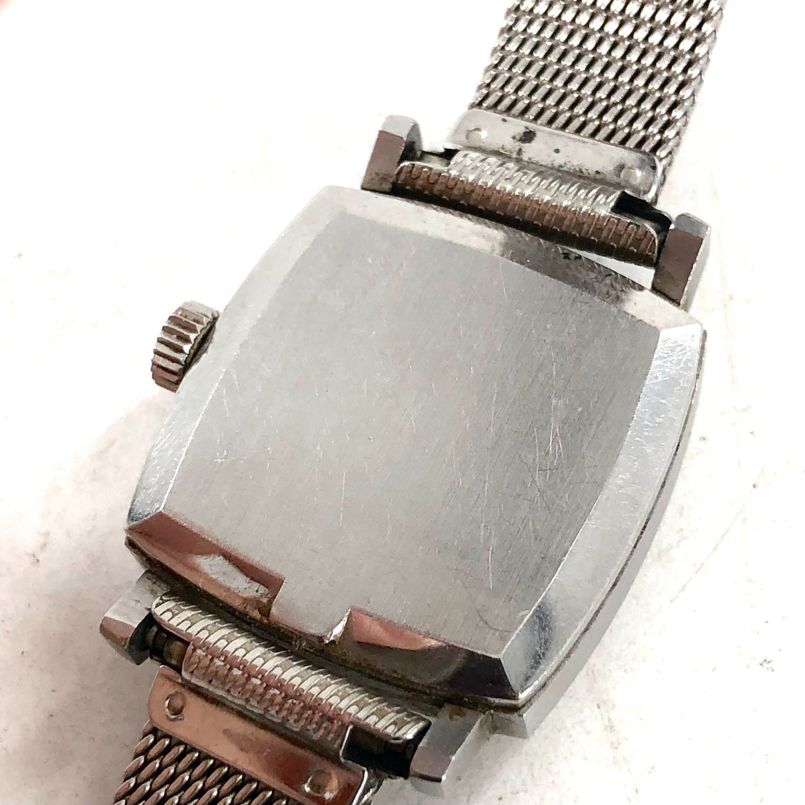 OMEGA オメガ Geneve ジュネーブ SS⁄手巻き シルバー文字盤 レディース