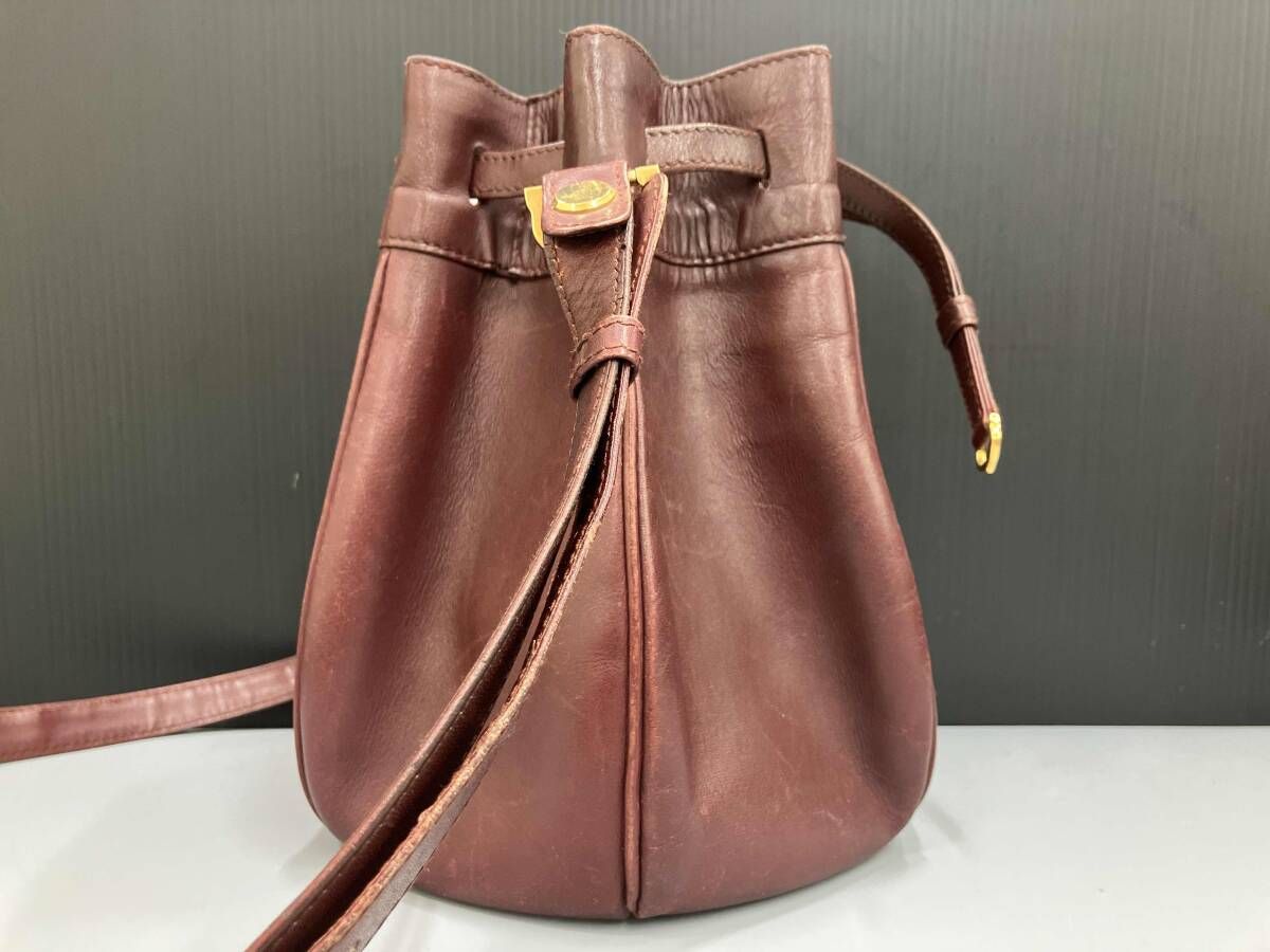 CARTIER カルティエ マストライン 巾着 ショルダーバッグ ヴィンテージ