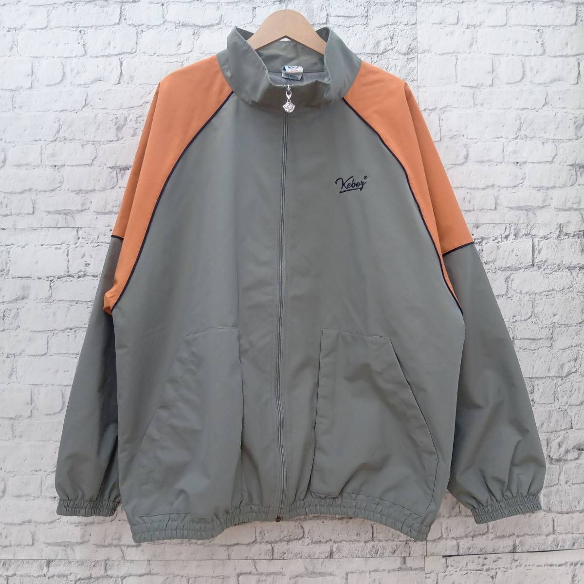 KEBOZ ケボズ 2TONE TRACK JACKET 2トーン トラックジャケット ナイロンジャケット GRAY グレー サイズXXL - メルカリ