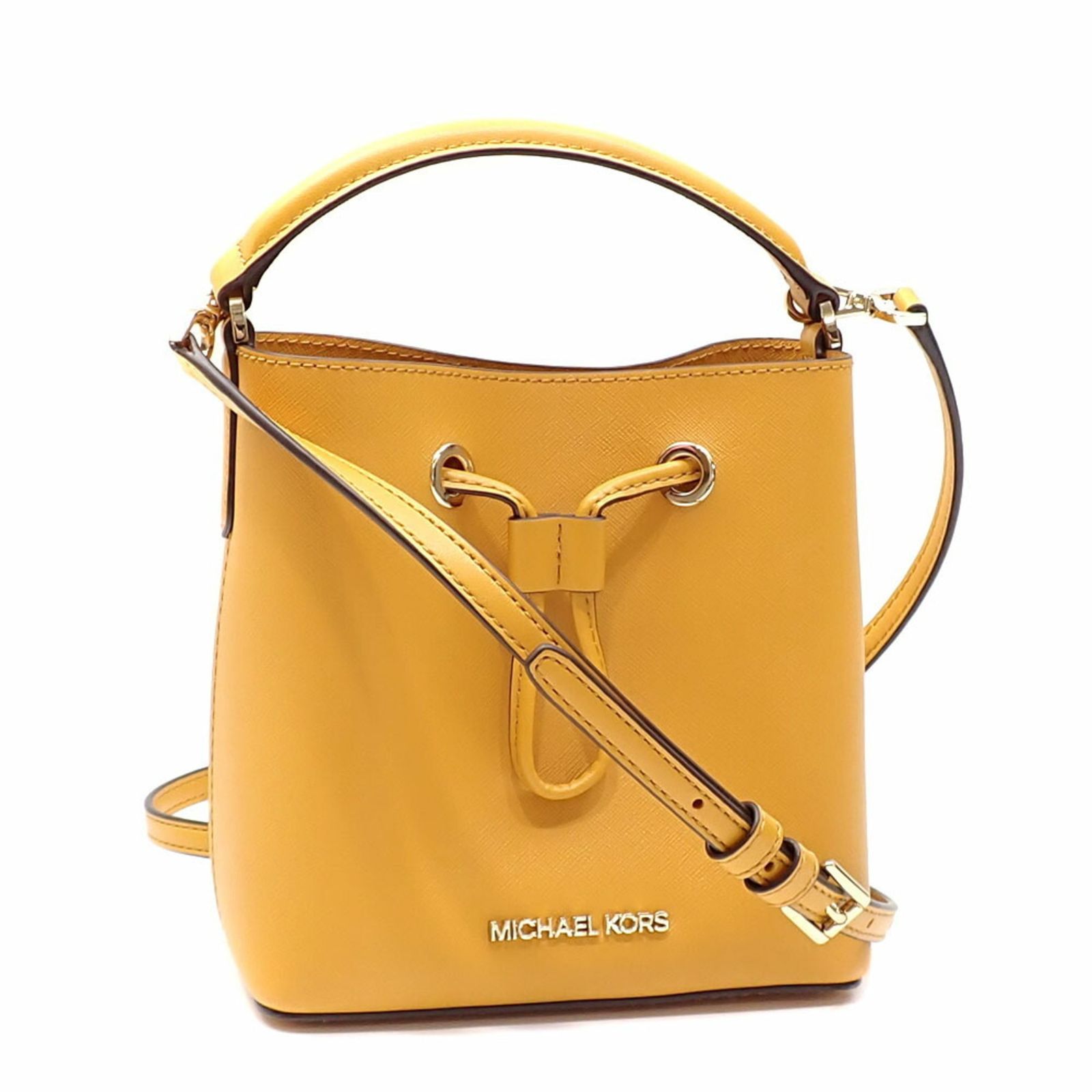 マイケル コース Michael Kors マイケルコース ハンドバッグ スリ スモール バケット クロスボディ レディース マリーゴールド レザー 35T0GU2C0L ショルダー