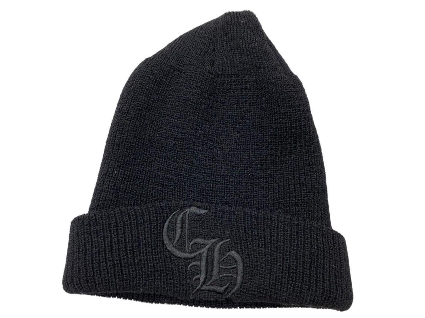 Louis Vuittonニット帽 dab着用 黒 ニット 帽