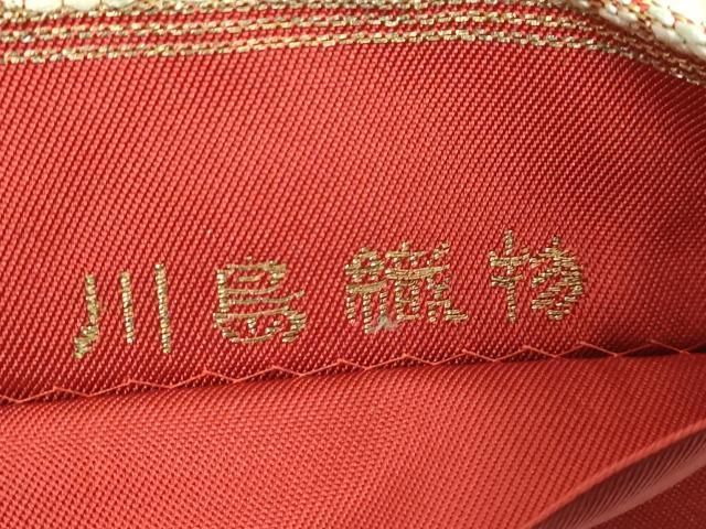 ドークブア■六通柄袋帯　唐織　桜川　極上の逸品　B40 ドークブア□六通柄袋帯 市松桜尽し文 極上の逸品 Ｂ40