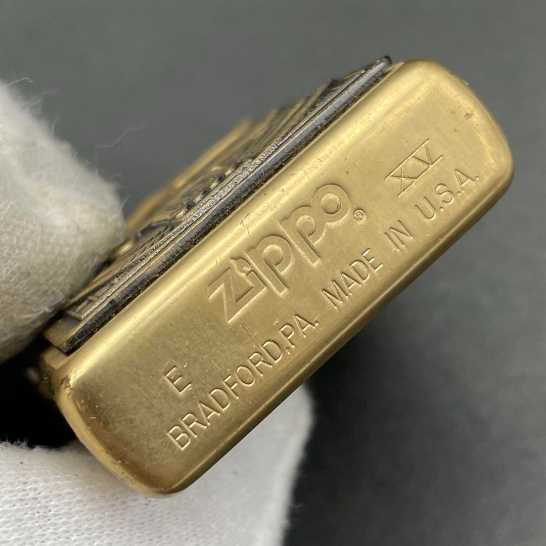 Zippo ツタンカーメン メタル貼り 1999年ブラス 古代エジプトファラオ